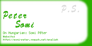 peter somi business card